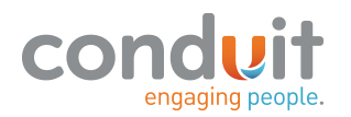 Conduit logo prestigious business awards product technology winner